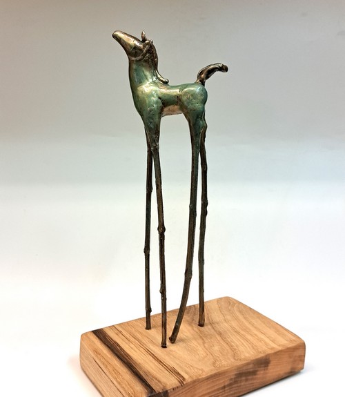 Rascal 13x7.5x4.5 $1100 at Hunter Wolff Gallery